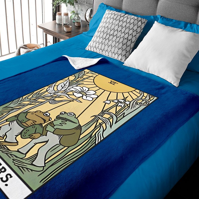 Frog & Toad The Lovers Tarot Card Baby Blankets Gift For Womens Mensvintage Classic Book Sweatshirt — Couvertures pour bébé