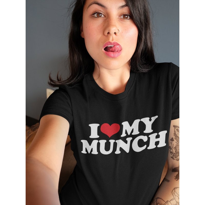 Custom I Heart My Munch T-shirt — T-shirts pour hommes