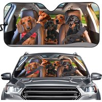 Dachshund Family Sunshade Gift