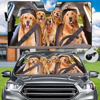 Golden Retriever Car Sunshade Gifts