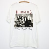 The Bangles Band Image T-shirt, The Bangles Team Members Signatures T-shirt
