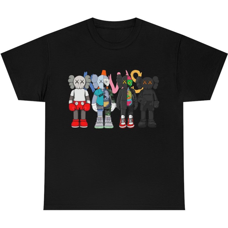 Kaws Graphic T-shirt Streetwear — T-shirts pour hommes
