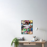 Breaking Bad Albuquerque Custom Gta Art Poster — Affiches et impressions