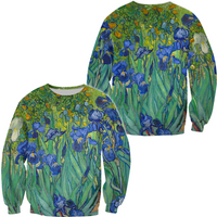 Vincent Van Gogh's Irises Sweatshirt — Sweats à capuche pour hommes