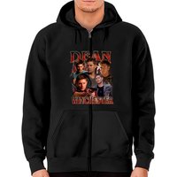 Vintage Dean Winchester Zip Hoodies — Sweats à capuche pour hommes
