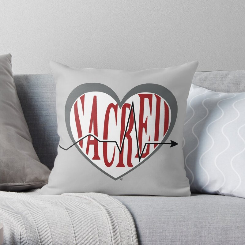 Sacred Heart University Throw Pillow — Decorative Cushions