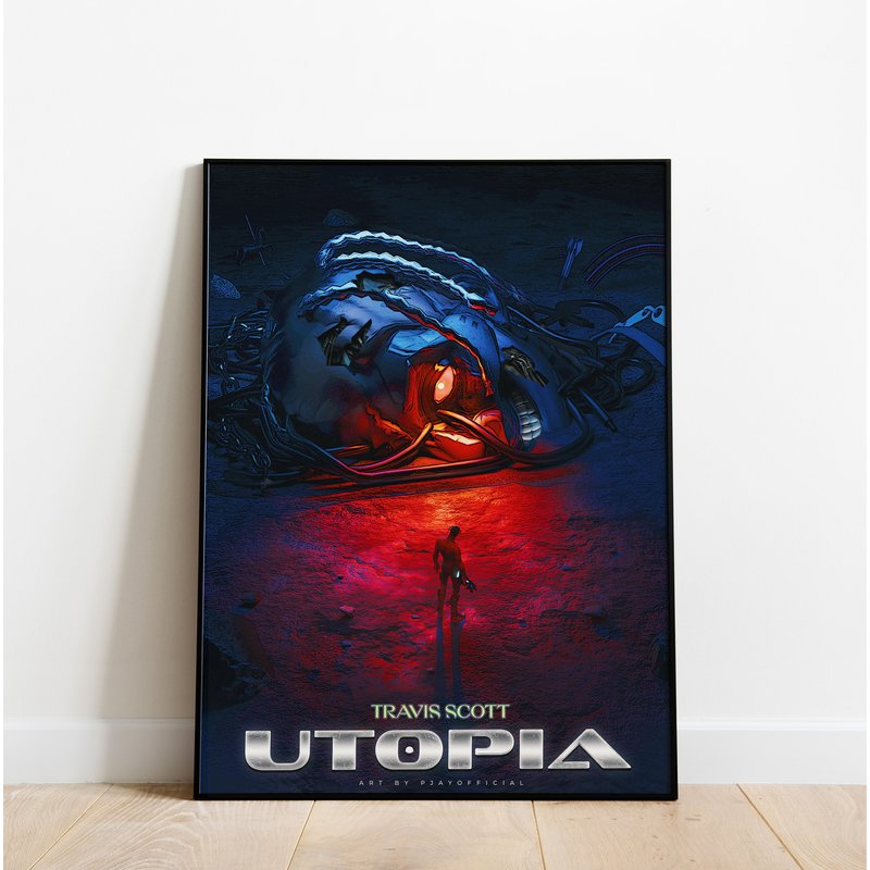 Travis Scott - Utopia Poster — Affiches et impressions