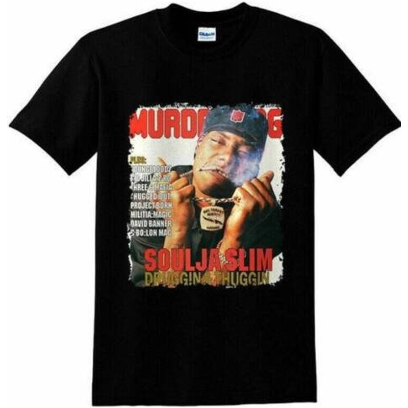 Soulja Slim T-shirt, Soulja Slim Rapper Hip-hop Vintage T-shirt — T-shirts pour hommes