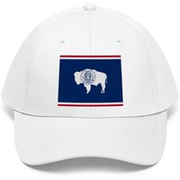 Wyoming State Flag Unisex Twill Dad Hat