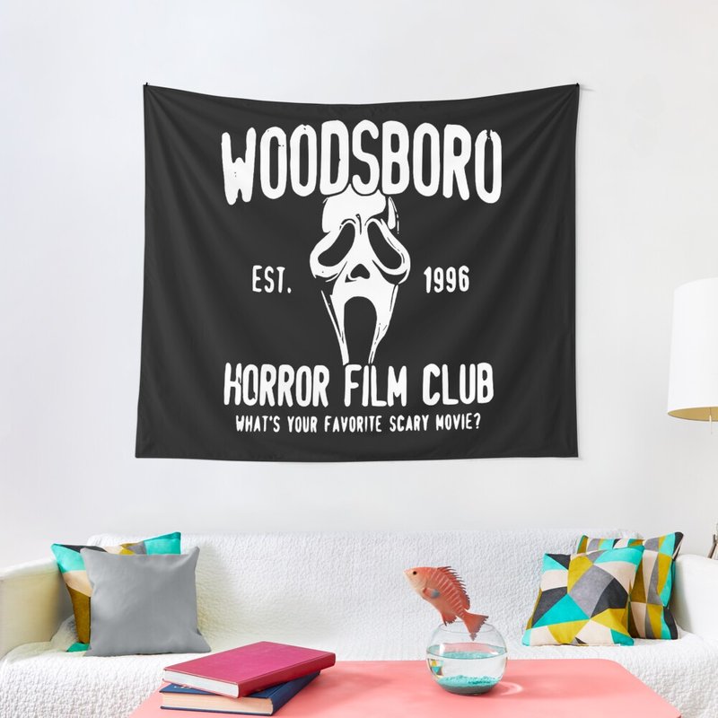 Scream Woodsboro Film Club Horror Tapestry — Tapisseries murales