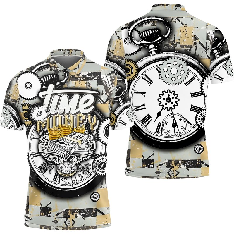 Time Is Money Polo Shirt — Chemises décontractées pour hommes