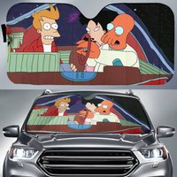 Futurama Car Sunshade Futurama Cartoon Car Sun Shade — Car Sun Shade