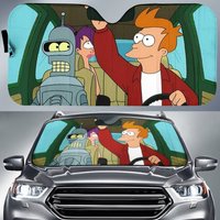 Futurama Car Sunshade Futurama Cartoon Car Sun Shade — Pare-soleil de voiture
