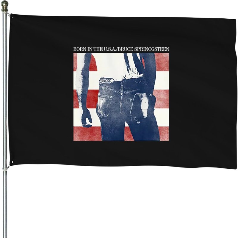 Vintage Bruce Springsteen House Flags, Bruce Springsteen House Flags — Drapeaux décoratifs