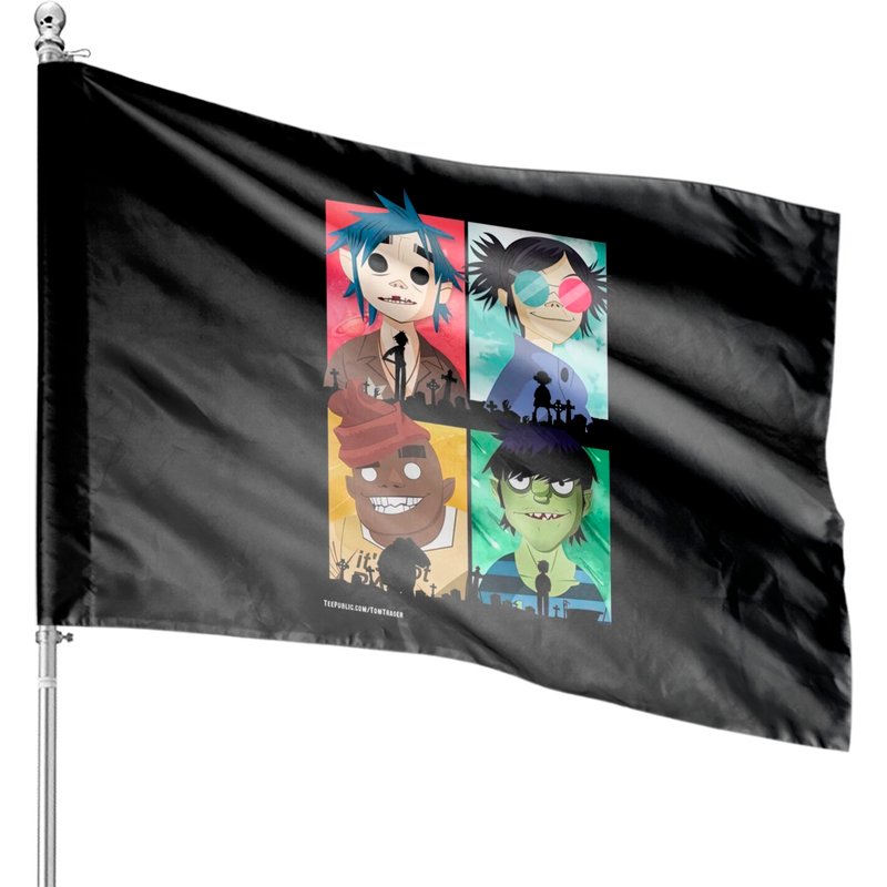 Humanz Gorillaz Unisex House Flags — Decorative Flags