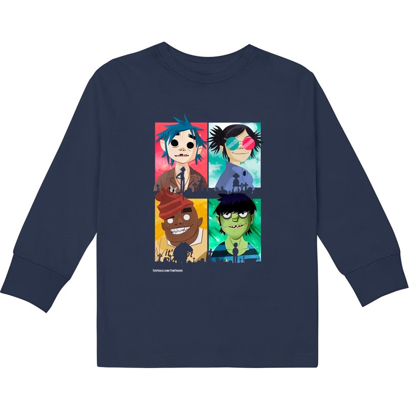 Humanz Gorillaz Unisex Kids Long Sleeve T-shirts — Mens T Shirts