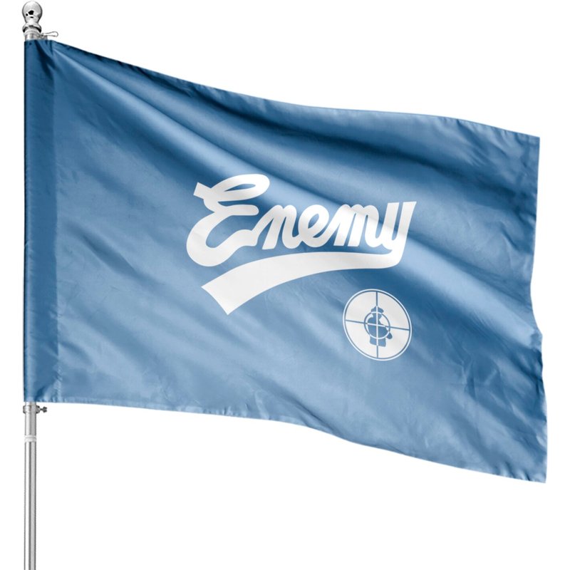 Public Enemy Fight The Power 1989 Baseball Replica House Flags — Drapeaux décoratifs