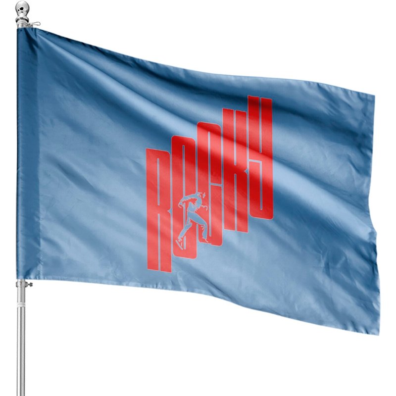 Rocky Balboa Stairs Training House Flags — Drapeaux décoratifs