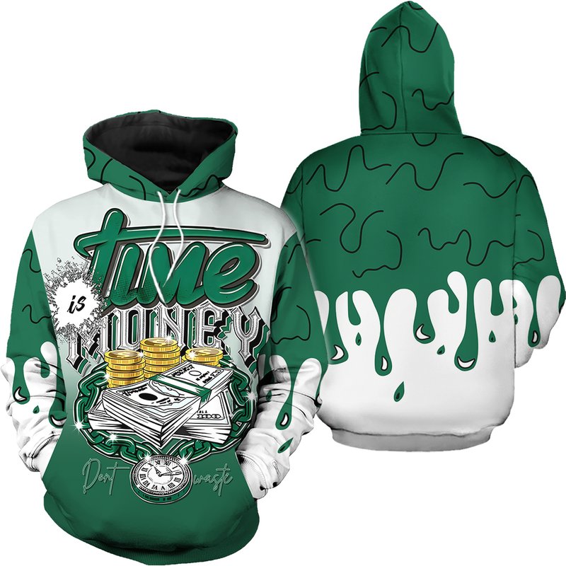 Dope Time Is Money 3d Hoodie Match Og Gorge Green 1s 3d Hoodie