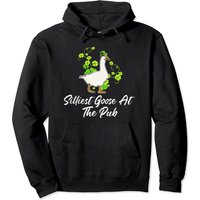Silliest Goose At The Pub St Patricks Day Funny Men Women Pullover Hoodie