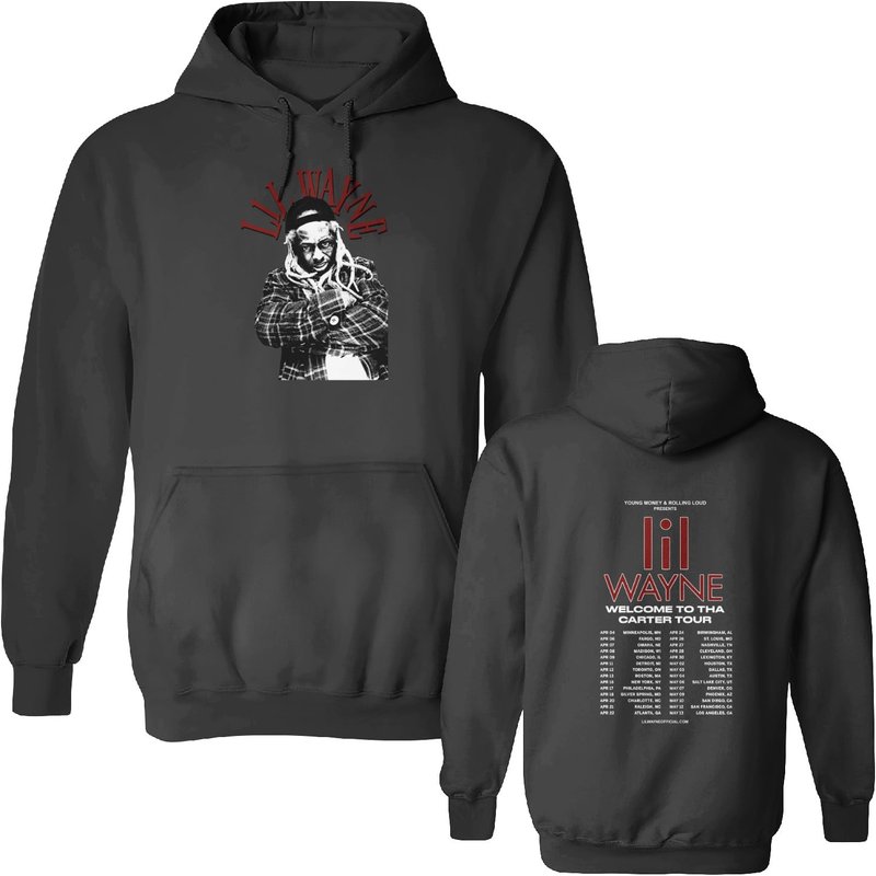 Lil Wayne Rapper 2023 Tour Hoodie, Welcome To Tha Carter Tour Lil Wayne Shirt — Sweats à capuche pour hommes