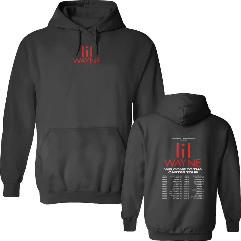 2sides Lil Wayne Welcome To Tha Carter Tour 2023 Shirt, Unisex Hoodie