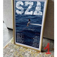 Sza Sos Tour 2023 Concert Poster Sza Album Cover Poster