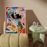Good Days Sza Modern Poster, Sza Printable Art Decor
