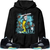 Deadly Friday Unisex Hoodie Match Jordan 5 Aqua