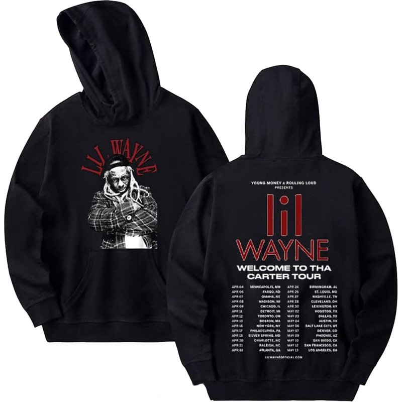 Lil Wayne Rapper 2023 Tour Shirt, Lil Wayne Rapper Hoodie — Sweats à capuche pour hommes