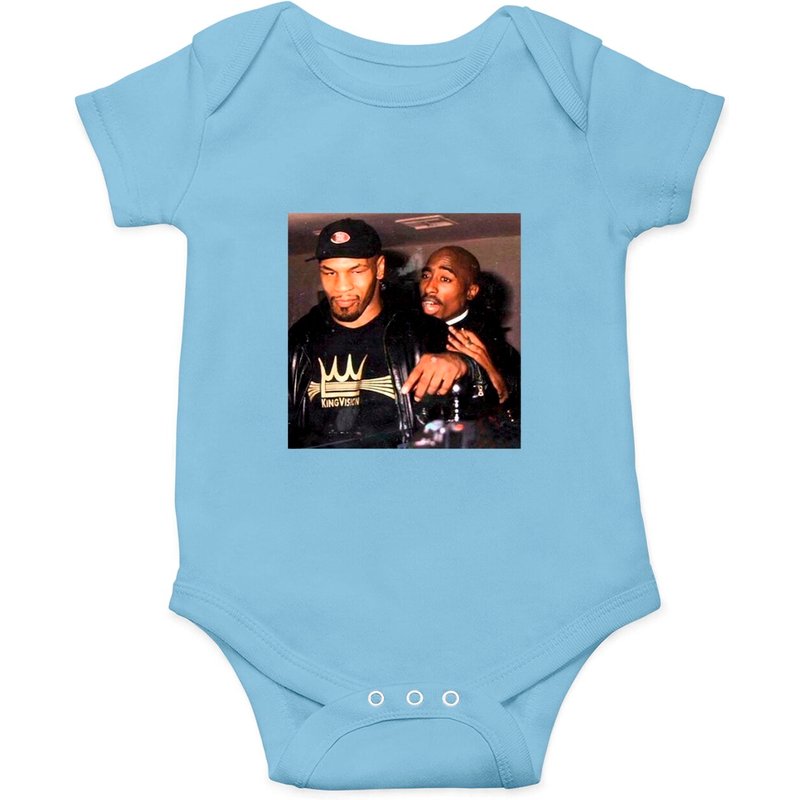 Mike Tyson And Tupac Onesies | Vintage Onesies | Tupac X Mike Tyson — Bodys bébé