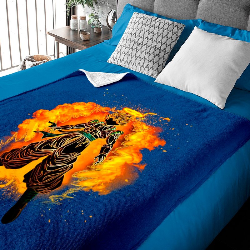 Super Saiyan Gogeta Dragon Ball Z Baby Blankets — Couvertures pour bébé