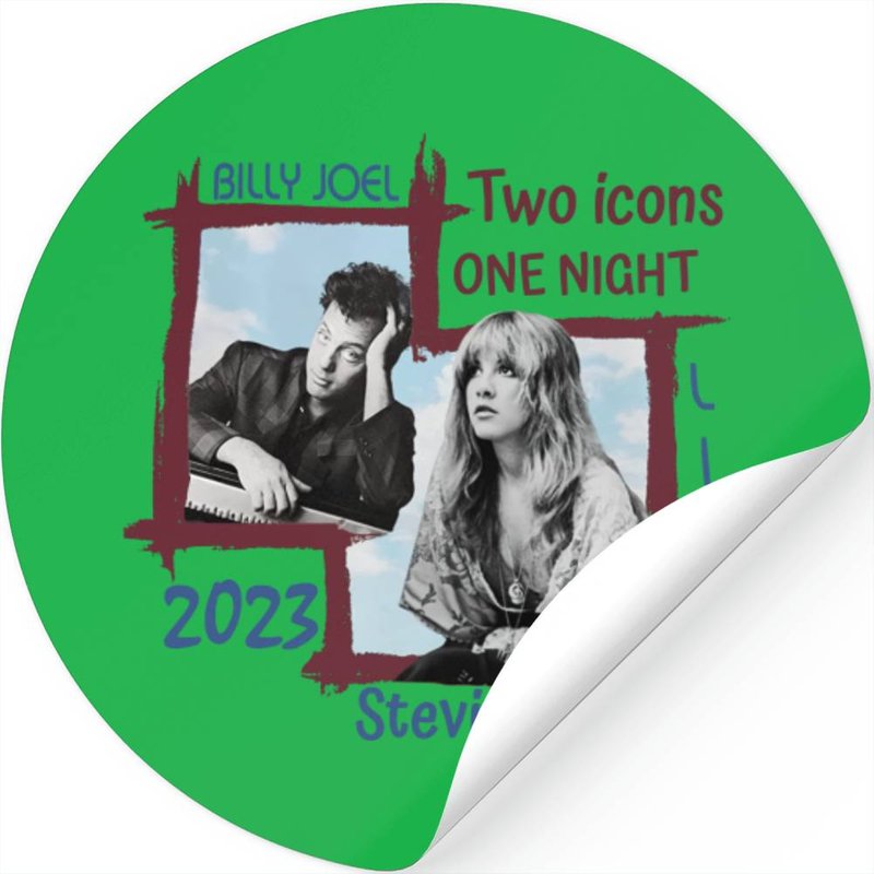 Billy Joel Stevie Nicks Stickers, Billy Joel Concert Stickers, Stevie Nicks Tour Stickers — Stickers & Decals