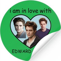 I Am In Love With Edward Cullen Stickers