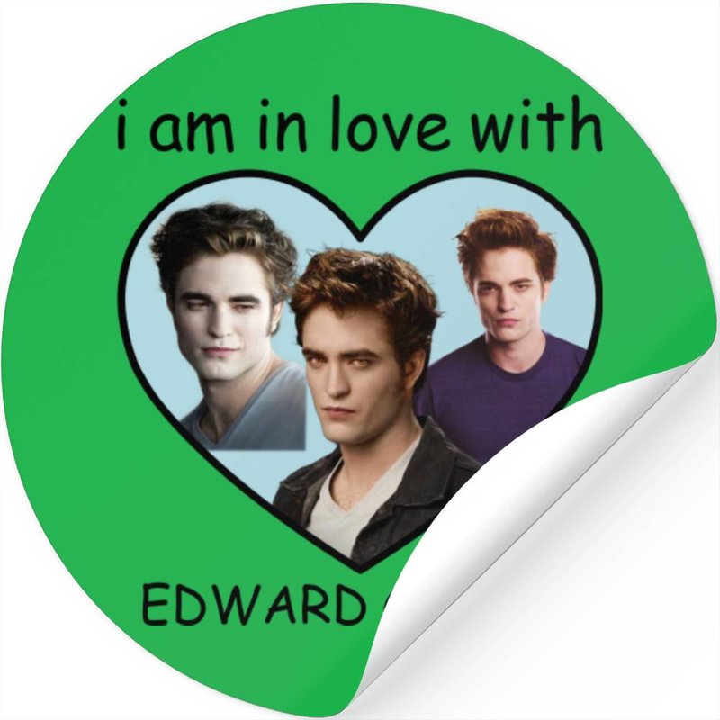 I Am In Love With Edward Cullen Stickers — Autocollants et stickers