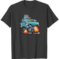 Classic Fifties Hot Rod Muscle Car Cartoon T-shirts