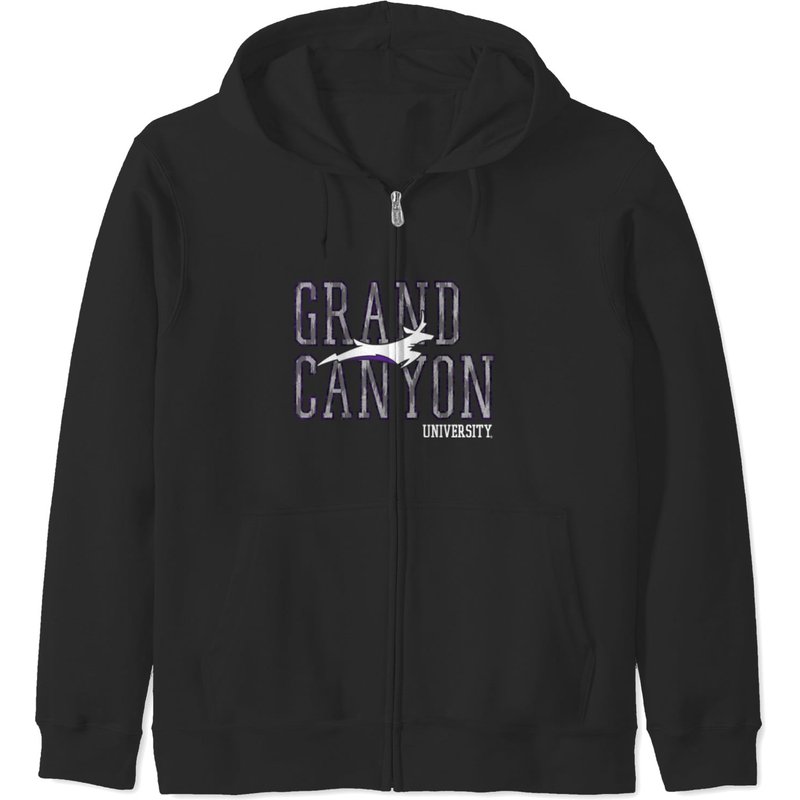 Grand Canyon University Gcu Lopes Long Sleeve Cc7c Zip Hoodies — Mens Hoodies