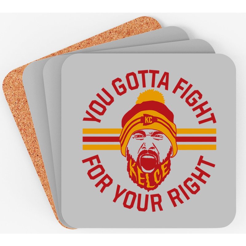 Travis Kelce -you Gotta Fight For Your Right - Coasters — Sous-verres et napperons