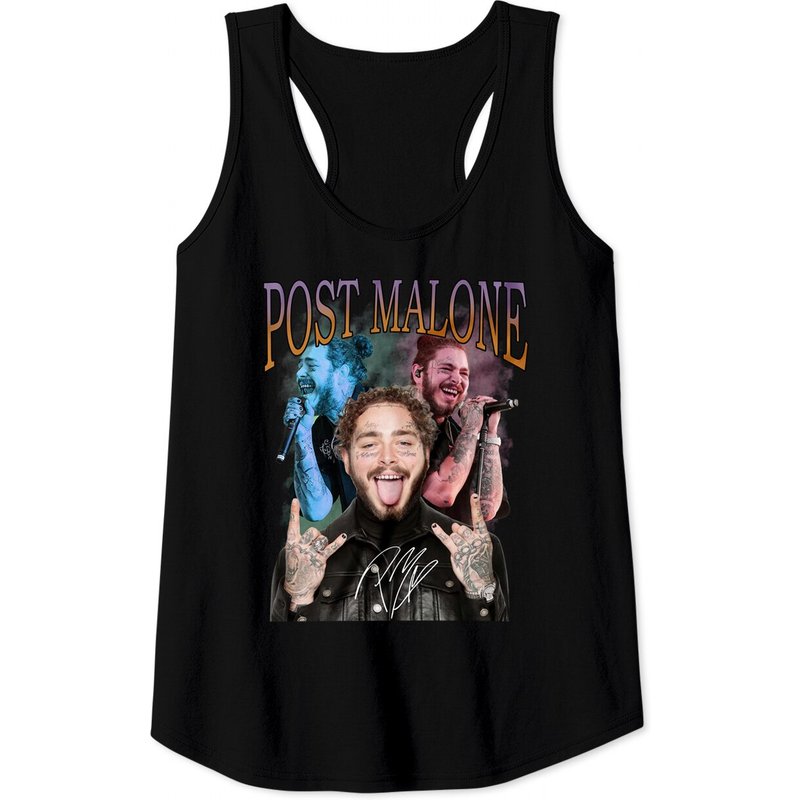 Twelve Carat Tour Post Malone Tank Tops, Post Malone World Tour 2022 Tank Tops — T-shirts pour hommes