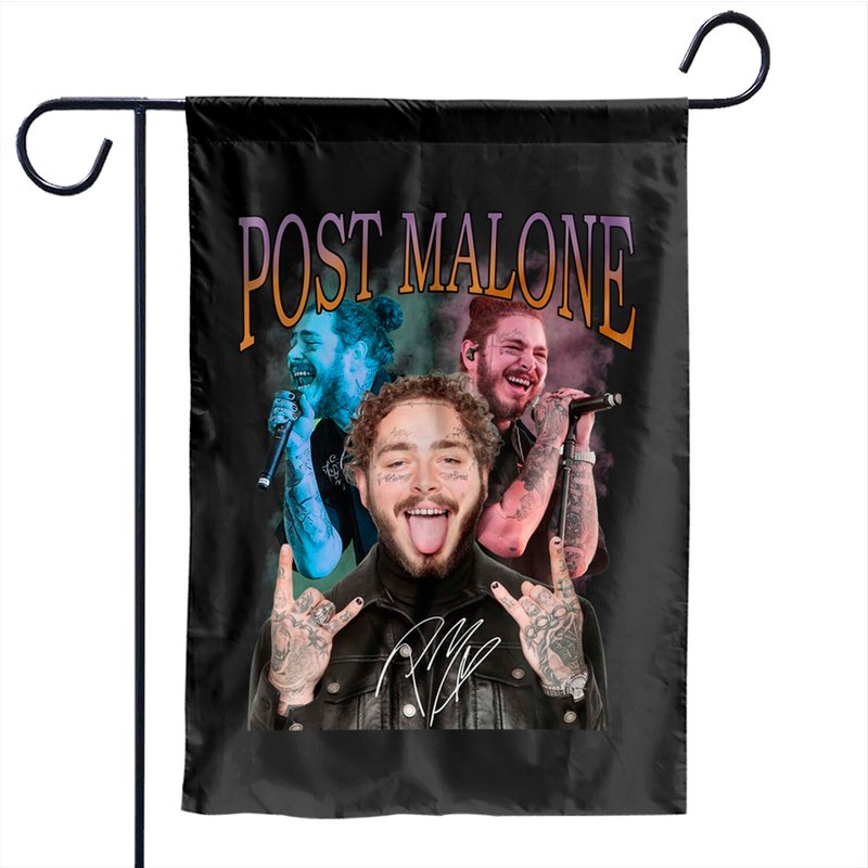 Twelve Carat Tour Post Malone Garden Flags, Post Malone World Tour 2022 Garden Flags — Decorative Flags