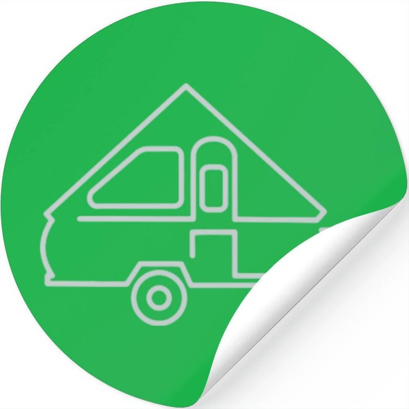 Camping Aliner Travel Trailer Aframe Camper Gift T Stickers — Autocollants et stickers