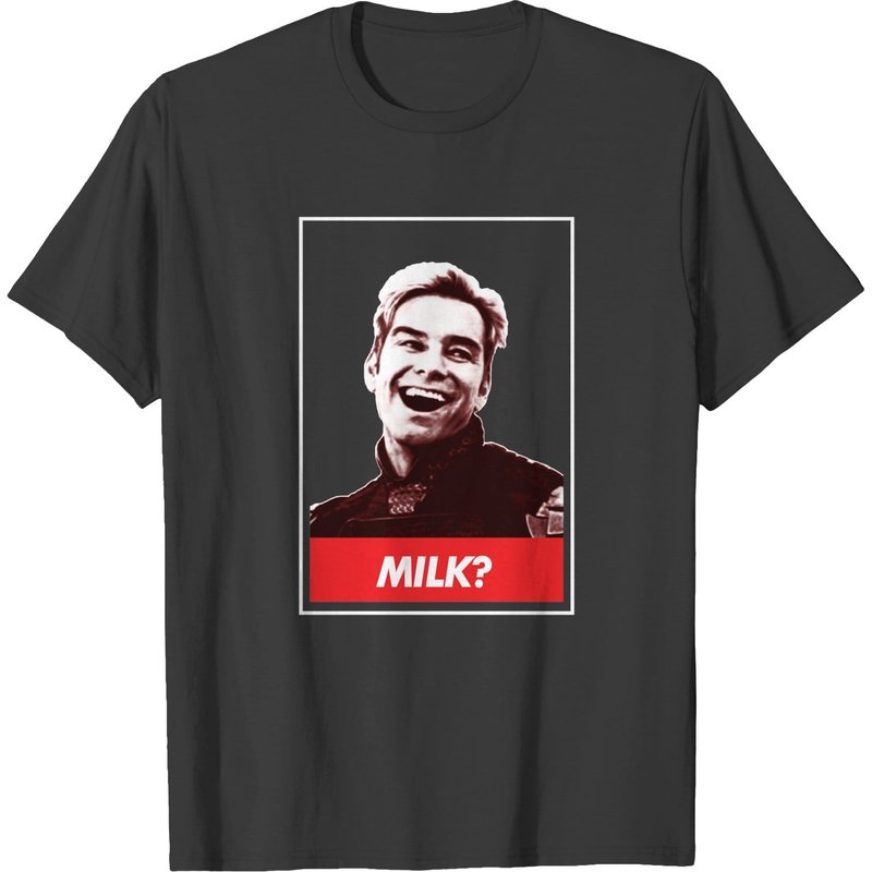 Homelander Milk T-shirt - Bold Graphic Tee For Superhero Fans — T-shirts pour hommes