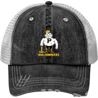 Vintage Boilermaker Mascot - Purdue - Print Trucker Hats