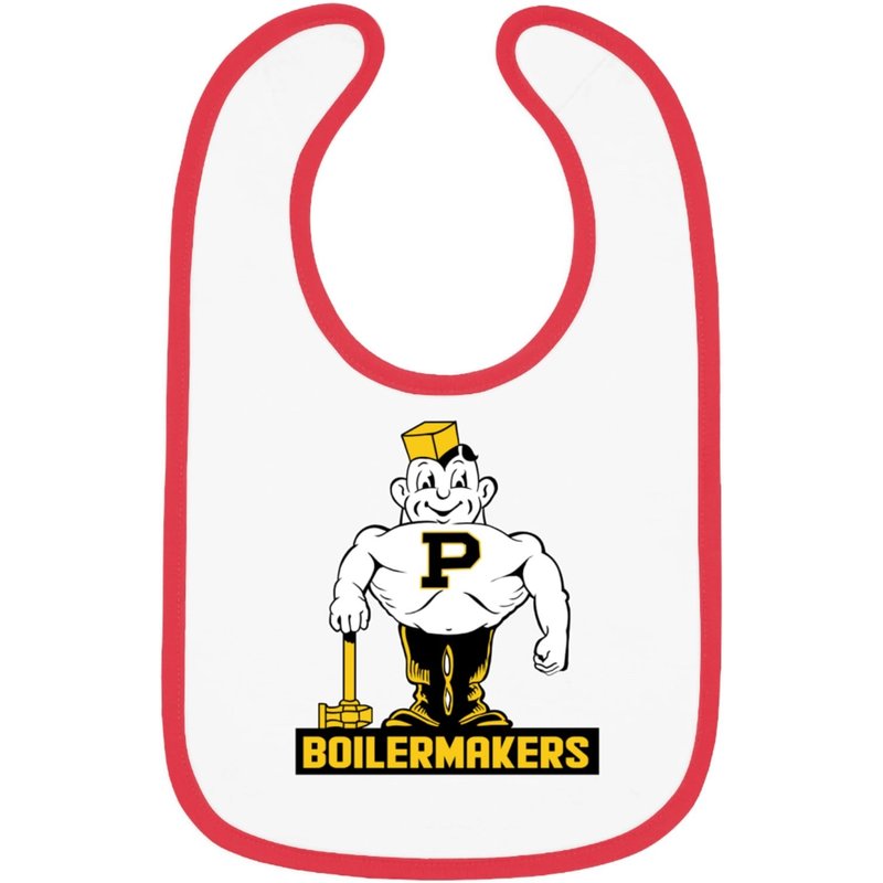 Vintage Boilermaker Mascot - Purdue - Bibs — Bavoirs