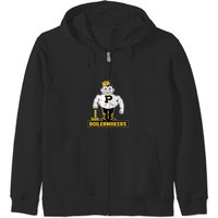 Vintage Boilermaker Mascot - Purdue - Zip Hoodies — Mens Hoodies