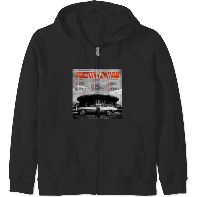 Bruce Springsteen 2023 Tour Zip Hoodie