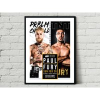 Jake Paul Vs. Tommy Fury - February 2023 Boxing Fight Poster