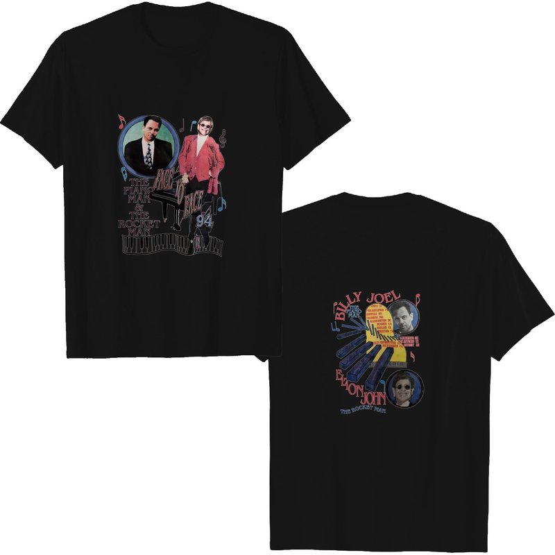 Elton John Billy Joel Pianoman Tour 1994 Shirt — T-shirts pour hommes