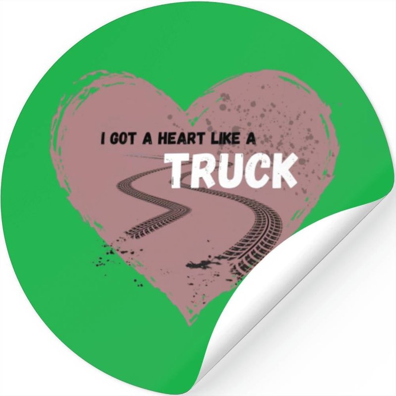 Heart Like A Truck, Lainey Wilson, Stickers — Stickers & Decals