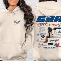 2 Sides Sza Sos Full Tracklist Hoodie, Vintage Sza Shirt, S.z.a Hoodie